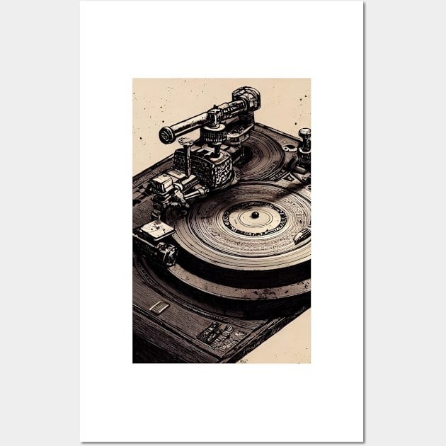 Record Player 3 Wall Art by BryanWhipple
